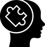 Solution Glyph Icon Design vector