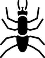 Ant Glyph Icon Design vector