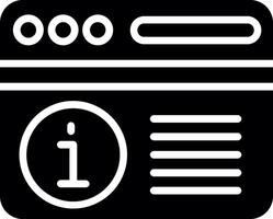 Information Glyph Icon Design vector