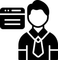 Browser Glyph Icon Design vector