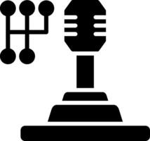 Gear Shift Glyph Icon Design vector
