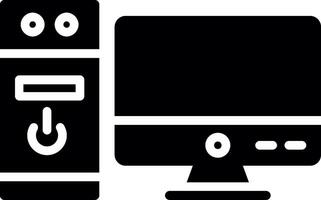 Computer Glyph Icon Design vector