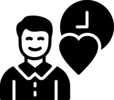 Passion Glyph Icon Design vector