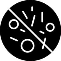 Antibacterial Glyph Icon Design vector