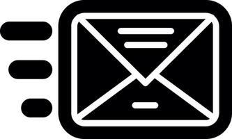 Mail Glyph Icon Design vector
