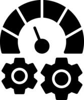 Optimization Glyph Icon Design vector