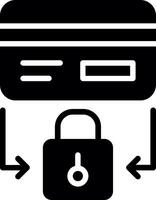 Security Glyph Icon Design vector
