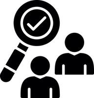 Check Mark Glyph Icon Design vector