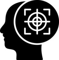 Focus Glyph Icon Design vector