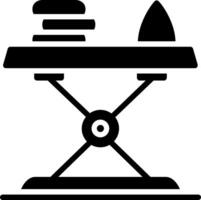 Iron Table Glyph Icon Design vector