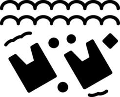 Pollution Glyph Icon Design vector