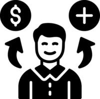 Quality of life Glyph Icon Design vector