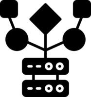 Server Glyph Icon Design vector