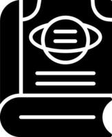 Book Glyph Icon Design vector
