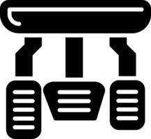 Car Pedals Glyph Icon Design vector