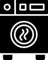 Dryer Glyph Icon Design vector