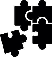Puzzle Glyph Icon Design vector