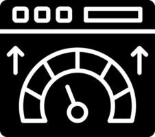 Web Speed Glyph Icon Design vector