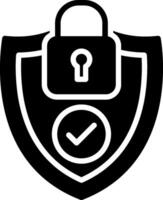 Privacy Glyph Icon Design vector