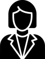 Manager Glyph Icon Design vector