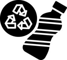 Reusable Bottle Glyph Icon Design vector