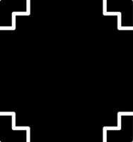 Frame Glyph Icon Design vector