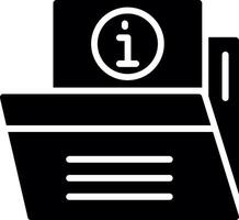Folder Glyph Icon Design vector
