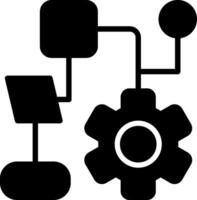Optimization Glyph Icon Design vector