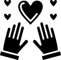 Relationship Glyph Icon Design vector