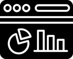 Dashboard Glyph Icon Design vector