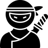 Man Glyph Icon Design vector