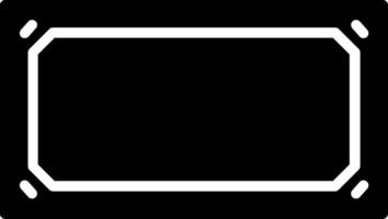 Frame Glyph Icon Design vector