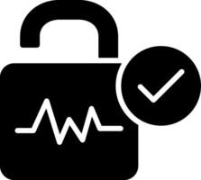 Voice Recognition Glyph Icon Design vector