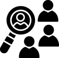 Candidate Selection Glyph Icon Design vector