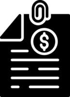 Files Glyph Icon Design vector