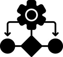 Logical Glyph Icon Design vector