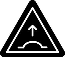 Speed Bump Glyph Icon Design vector