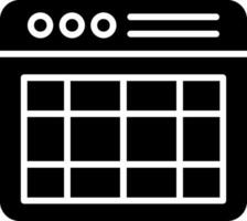 Browser Glyph Icon Design vector