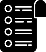Shopping list Glyph Icon Design vector