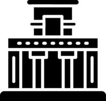 Temple Of The Frescoes Glyph Icon Design vector