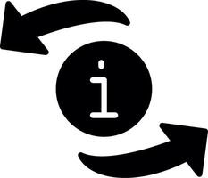 Refresh Glyph Icon Design vector