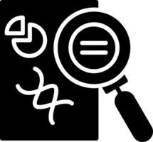 Data analytics Glyph Icon Design vector