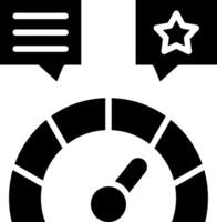 Feedback Glyph Icon Design vector