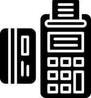 Cashless Payment Glyph Icon Design vector