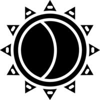 Eclipse Glyph Icon Design vector