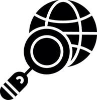 Exploration Glyph Icon Design vector