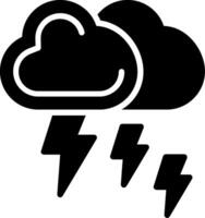 Inclement Weather Glyph Icon Design vector