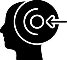 Perception Glyph Icon Design vector
