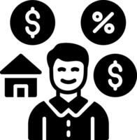 Payer Glyph Icon Design vector