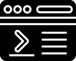 Command Glyph Icon Design vector
